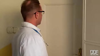 Preview 2 of Hug Plump Tits - Coeds Get Fucked - Doctor&#039_s Hardcore Threesome Checkup