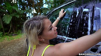 Preview 4 of Mv8568 Teen - Blonde Carwash Slut