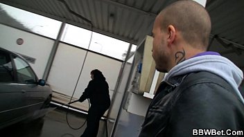 Preview 1 of Father Force Daughter In Kitchen - Horny dude fucks hard fat car washer