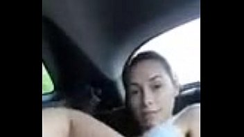 Preview 2 of Girl Face Gay - Masturbation in the car on the street. - xcamweb.com