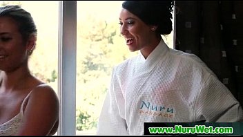 Preview 1 of Passion Of Kamasutra - Nuru Slippery Gel On Sexy Horny Client And Relaxing Massage 15