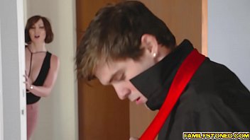 Preview 1 of Two Boys One Girl Xxx Sex Videos - StepNephew drills StepAuntie Yasmin Scotts juicy matured pussy