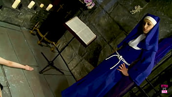 Preview 1 of I Sr - A possessed blonde has to lick the pussy of a perverted nun