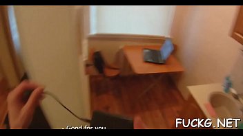 Preview 1 of Delivery Food - Guy in spy glasses bangs a gal