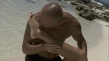 Preview 1 of Romanian Defloration - In a desert island two couples are fucking on the beach