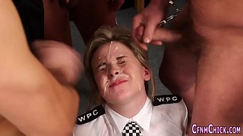 Preview 4 of Kity Rose - Cfnm police mistress jizz