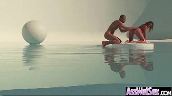 Preview 2 of Afeern Khan - (mia malkova) Slut Girl With Big Round Oiled Butt Like Anal Hard Sex vid-23