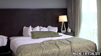 Preview 1 of Saxy Vodes - Nyssa Nevers &amp_ Maid Maxine X Have A Lot Of Lesbian Fun In Hotel Room!