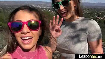 Preview 2 of Demmy Blaze Hot Video - (Dani Daniels &amp_ Abigail Mac) Teen Hot Lesbians Girls Play In front Of Cam vid-13
