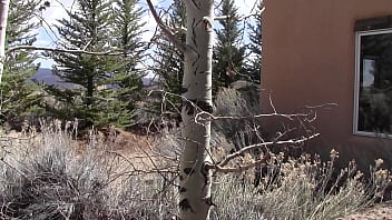 Preview 1 of Cam4ultimate Norway - Nude outside at a casita in Taos,  NM