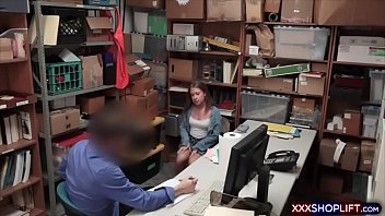 Preview 1 of S Mom Teache Sex - Cute and Curvy teen shoplifter fucks the shop owner