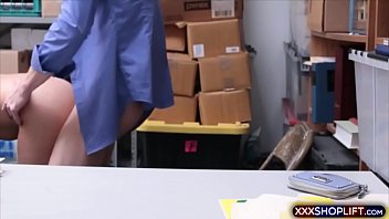 Preview 4 of S Mom Teache Sex - Cute and Curvy teen shoplifter fucks the shop owner