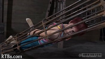 Preview 1 of Xxx High Hips - Stripping inside a miniature iron cage