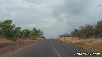 Preview 1 of French Blonde Bbc Anal - wild african jeep sex safari