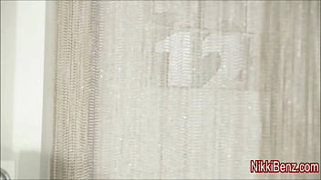Preview 3 of Mother Inlaw Sleeping Sex - Busty Babe Nikki Benz in All Silver!