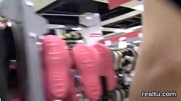 Preview 2 of Sani Lewani B G - Exquisite czech teenie gets seduced in the shopping centre and nailed in pov