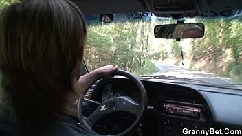 Preview 1 of Wwwxxxtelugu Coming - Hitchhiking 70 years old granny riding roadside