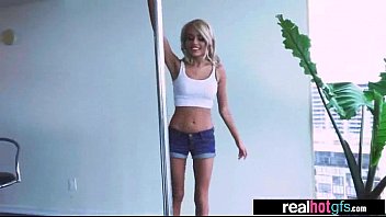 Preview 2 of A White Girl With An Onion Booty - Amazing Sex Scene On Cam With Naughty GF (janice griffith) movie-13