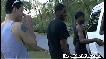 Preview 3 of Son Cancelled Moms Frustration - Blacks On Boys -Gay Hardcore Bareback Fuck Video 19