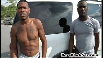 Preview 1 of Xxx Sexbanat - Blacks On Boys -Gay Hardcore Bareback Fuck Video 05
