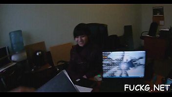 Preview 2 of Ibu Nafsu Anak Nafsu - Playgirl gets spoiled on a spy cam