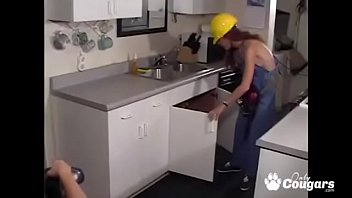 Preview 1 of Homemade Ts Escort - Handy Girl Victoria Gets Really Naughty In The Kitchen