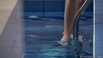 Preview 1 of Iceland Sora Les - Candee Licious Footjob by the pool