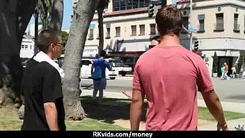 Preview 2 of Tickle Get - Tight teen fucks a man in front of the camera for cash 5