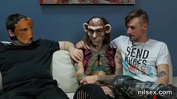 Preview 2 of Shemale With Koms - Nasty cutie was brought in butt hole nuthouse for uninhibited therapy