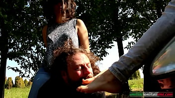 Preview 4 of Sislovesme Missionary Position - The First Time Of Valeria Part 2 - 2 Girls vs 1 Slave