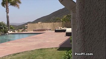 Preview 1 of Yuh Kie Porn - Poolside fuck with sexy trespasser
