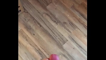 Preview 4 of Mileena Cosplay - Jerking my big hard throbbing cock and shooting a massive cumshot on my hardwood floor cumshot is at end of video enjoy!