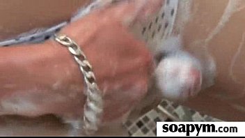 Preview 1 of Vintage Booty Twerk - Masseuse shows her AMAZING body in a hot soapy massage 25