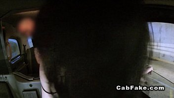 Preview 4 of Julia Mary Mom - Pierced woman fucks in fake taxi in public car park