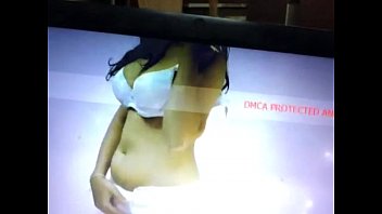 Preview 1 of Fucking Moms Friend - Indian boobs and navel on cam
