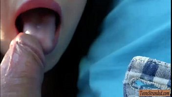 Preview 2 of Hot Teen Jerks Huge Cock - Pretty teen shows off tits and screwed in public place