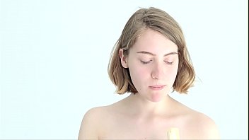 Preview 3 of Film Mama - Teasing blonde babe playing with a banana