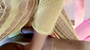 Preview 4 of Sexyfilmfull Hd - threesome with 2 milf in fishnet stocking