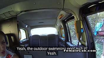 Preview 1 of Nikki Smht - Fake taxi driver fisting beside her cab outdoor
