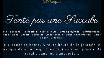 Preview 1 of Sax 50 Yar Xxx - Tent&eacute_ par une succube - French dirty talk public succubus anal