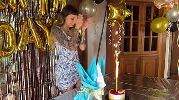 Preview 2 of Bbc Last Time - THE BEST BIRTHDAY SURPRISE ??? a real cock giving me until my ass is filled with milk