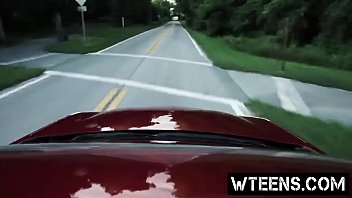 Preview 2 of Secatary Amazing - Lovely blonde teens scary sex joyride experience