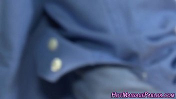 Preview 1 of Cute Baby Best Six - Redhead masseuse gives bj