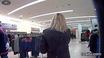 Preview 1 of Indian Hard Bf - Gorgeous czech cutie is seduced in the supermarket and poked in pov