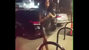 Preview 1 of Xxx Bangrous - Ebony Lady lactating in public