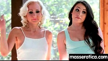 Preview 1 of Sex With Animals Video - Gorgeous masseuse explores the body of a sexy lesbian beauty 30