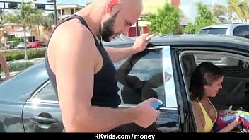 Preview 2 of Dogs And Houras Sex Girl - Amateur hottie takes cash for public sex 5