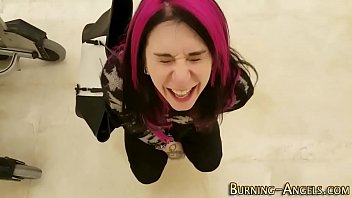 Preview 2 of Hot Xxx Nepal - Goth emo slut gets fisted