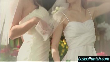 Preview 1 of Husband And Wife Surprise - Hard Play With Dildos Between Nasty Wild Lesbians Girls (dolly&amp_kymberlee) clip-21