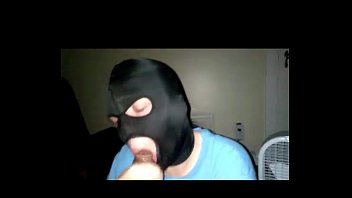 Preview 2 of Mom Ass Great Seduce - Masked Sloppy blow job from blue eyed she devil